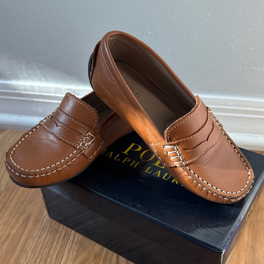 Polo by Ralph Lauren kids Tan Leather Loafers
